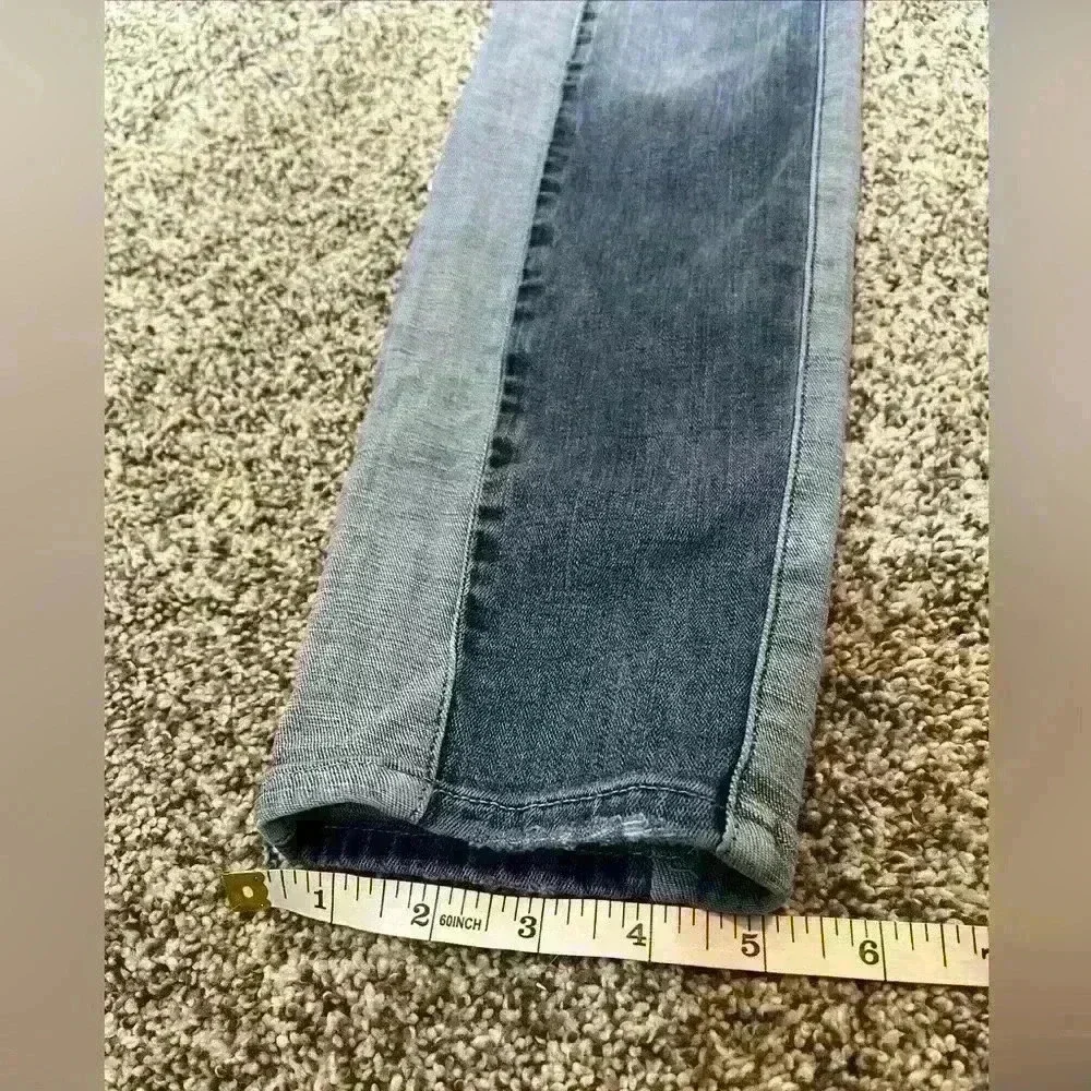 Good American Women's Good Waist Two Tone Side Stripe Skinny - Size 6/28- Note